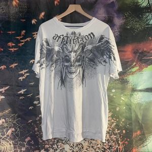 Insane AFFLICTION Signature Series Ben Rothwell Grunge T-Shirt